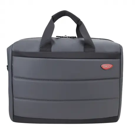 Geanta laptop, 40x30.5x7.8 cm, gri/negru, Daco