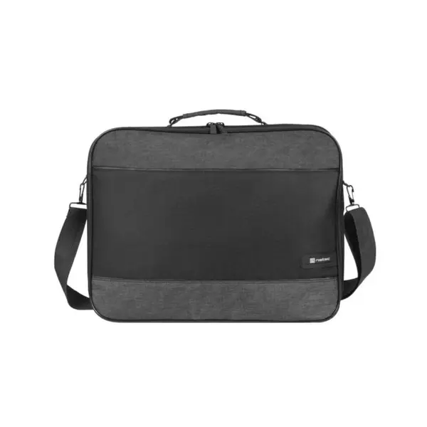 Geanta laptop Natec Impala 2, compatibilitate dimensiune laptop 15.6", 2 compartimente, material Polyester 600D, negru