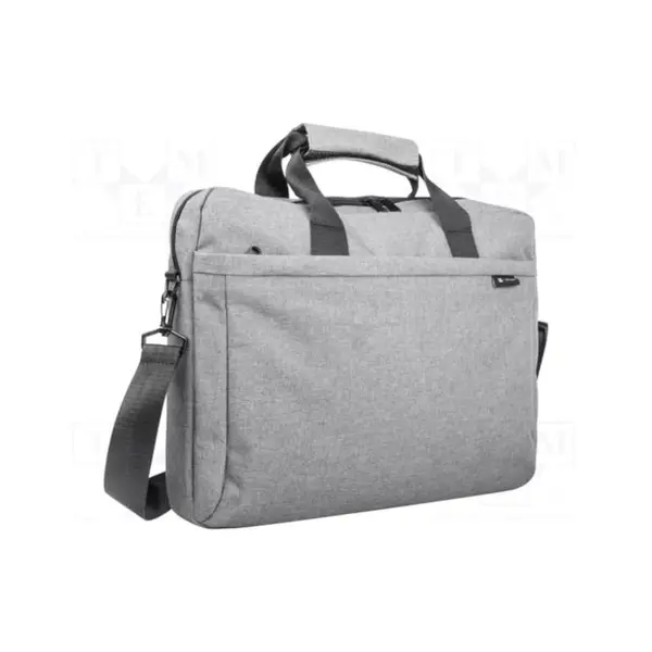 Geanta laptop Natec Mustela, compatibilitate dimensiune laptop 15.6", 3 compartimente, material Polyester 600D, gri