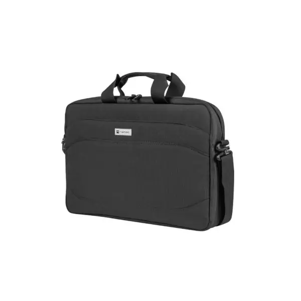 Geanta laptop Natec Nanger, compatibilitate dimensiune laptop 15.6", 1 compartiment, material Polyester 900D, Polyester 1680D,negru