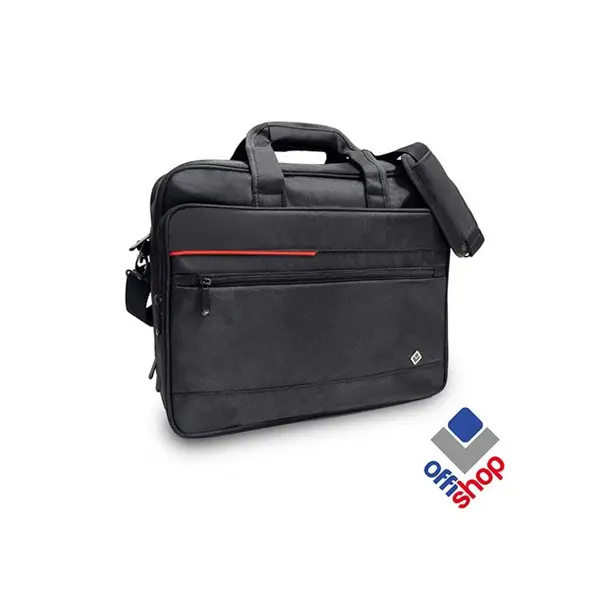 Geanta laptop, neagra, 40x14x30 cm, Offishop