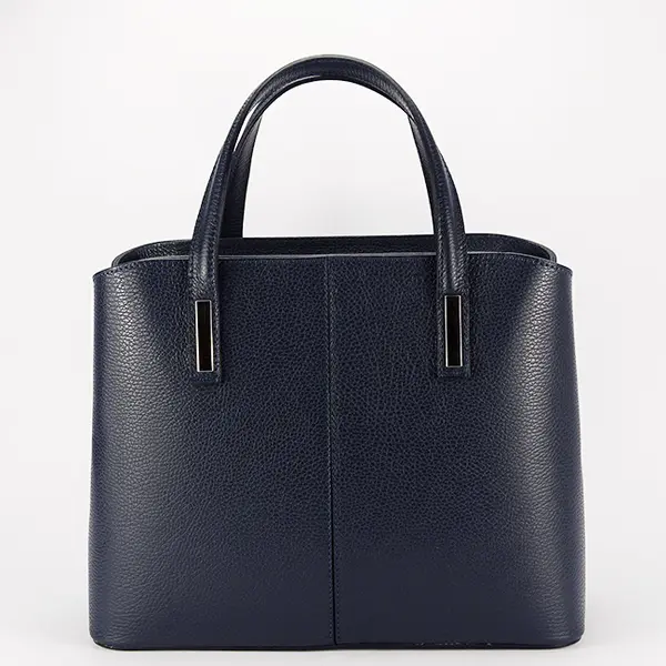 Geanta mare bleumarin din piele naturala 8922 130