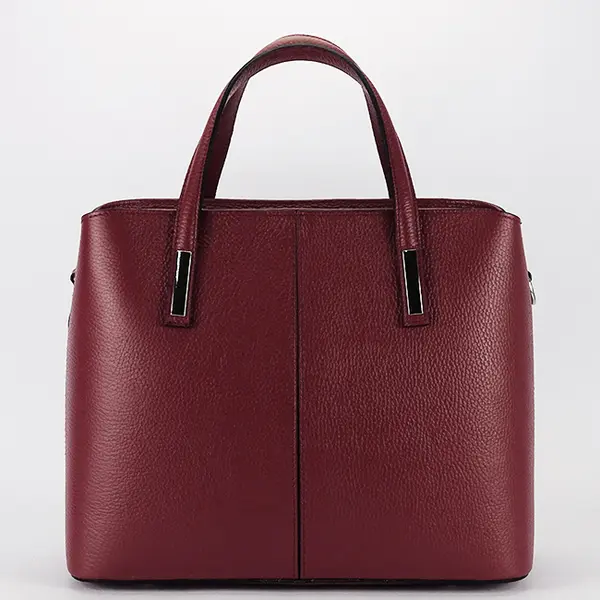 Geanta mare bordeaux din piele naturala 8922 M6