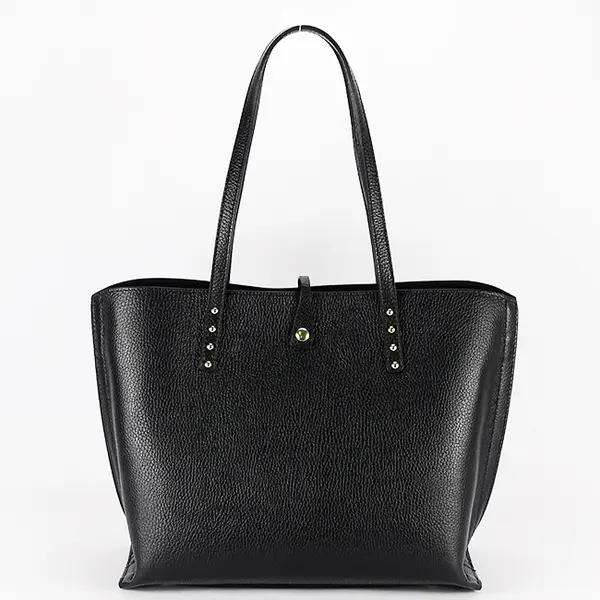 Geanta mare neagra din piele naturala 1740 M8