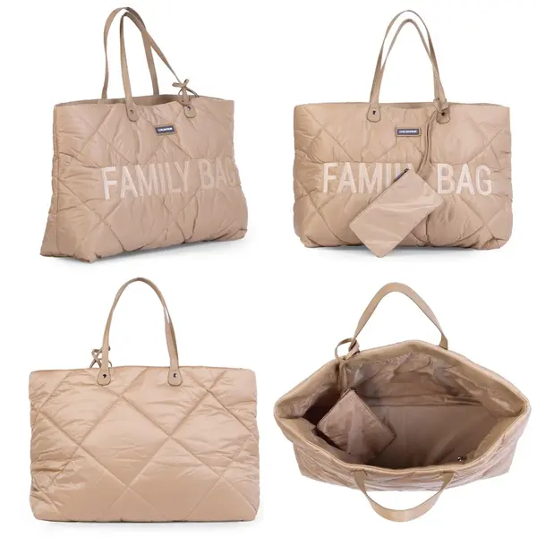 Geanta matlasata Childhome Family Bag bej