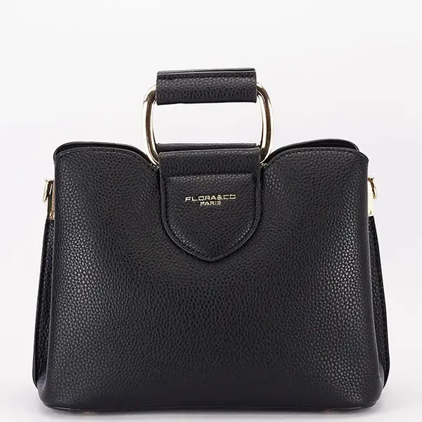Geanta medie neagra FLORACo F6977 126