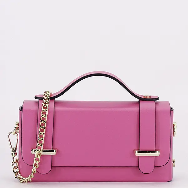 Geanta mica fuchsia din piele naturala 1870 06