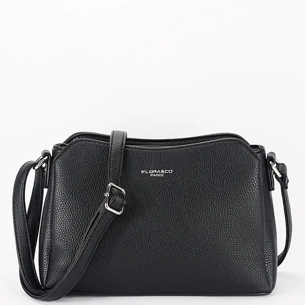 Geanta neagra casual FloraCO Paris F2516 M9