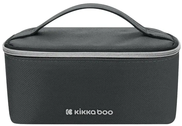 Geantă pentru alimente KikkaBoo - Foody, 19 x 10 x 7 cm, Dark Grey