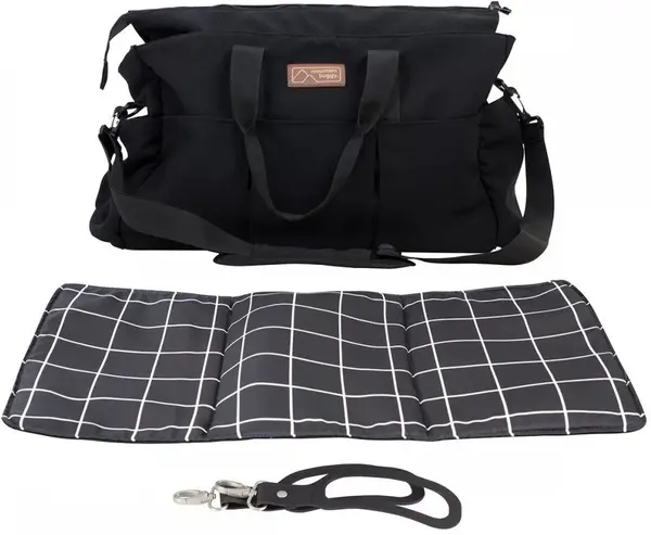 Geanta pentru cărucior Phil&Teds - Mountain Buggy, cu inele, negru