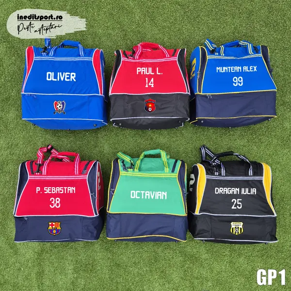 Geanta Sport Personalizabila PATRICK GP1 NEGRU CU GALBEN