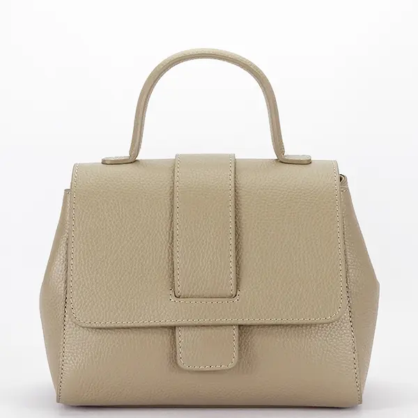 Geanta taupe din piele naturala 1047 123