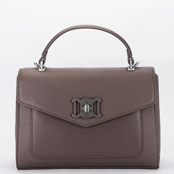 Geanta taupe inchis medie David Jones CM7793 14