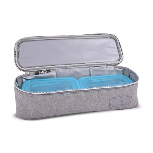 Geanta termica pentru mancare Avy cu 3 compartimente detasabile 33x11x10 cm grey