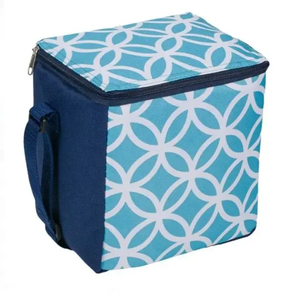 Geanta termoizolanta pentru alimente si bauturi,Blue, 6 litri, 19x15x20 cm