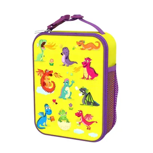 Geanta termoizolanta pentru pranz, 26,5 x 19,5 cm, Dragons - Ion8