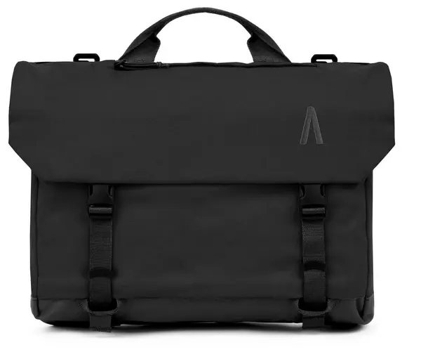 Geanta Umar Boundary Rennen Messenger/Tote Bag Black, Compartiment Laptop 14", Material Reciclat RE-3, YKK WR, 10L
