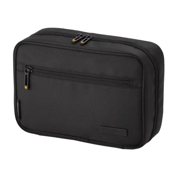 Geanta voiaj cosmetice barbati negru/portocaliu 24x16x9 cm Geanta voiaj cosmetice barbati negru/portocaliu 24x16x9 cm