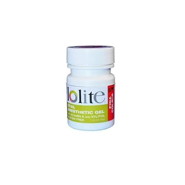 Gel Anestezic, Dharma Research, Iolite, Cu Xilitol si Vitamina E, Benzocaina 20%, 30gr, Aroma Pina Colada