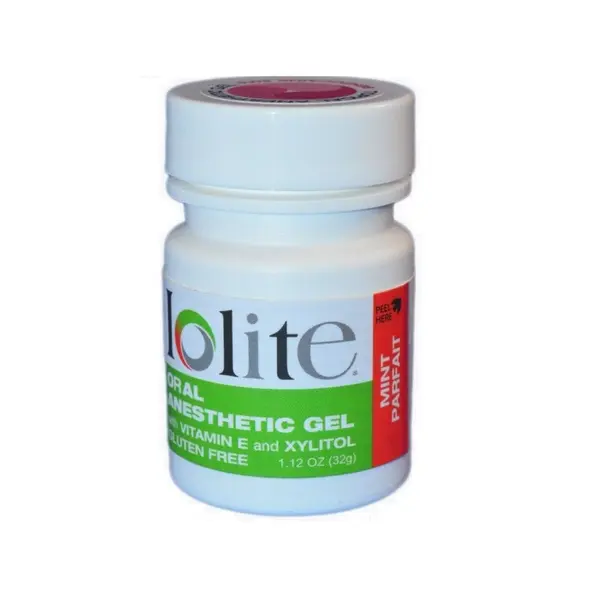 Gel Anestezic, Dharma Research, Iolite, Cu Xilitol si Vitamina E, Benzocaina 20%, 30gr, Aroma Bubble Gum