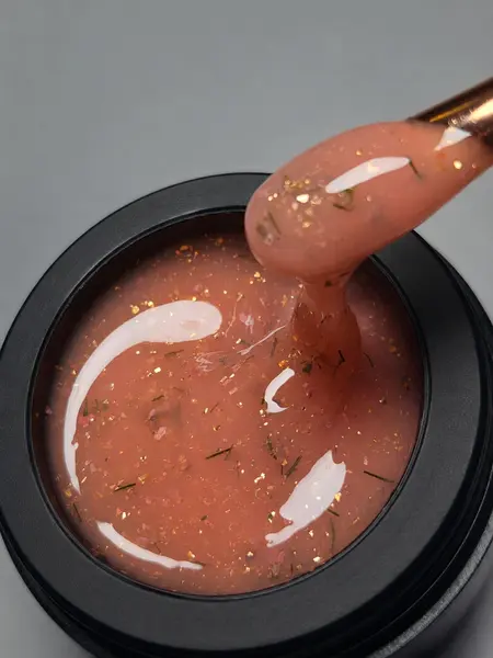 Gel Autonivelant Everin Petal Stories Nude Botanica 15gr - Gel Nude cu Inserții Botanice