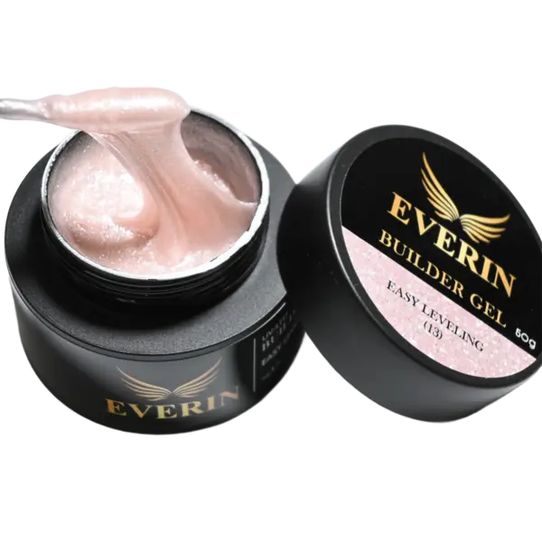 Gel Construcție Everin Autonivelant 15g – Easy Leveling 13 (Crystal Rose Shimmer)