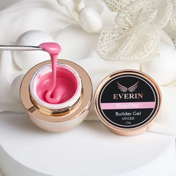 Gel Constructie Everin Autonivelant Rosy Chic 15g | Builder Gel Profesional UV LED