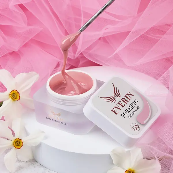 Gel Constructie Everin Forming Nude Pink 06 15g | Gel Vascos Jelly Profesional pentru Unghii