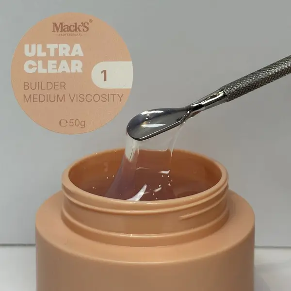 Gel Constructie Medium Ultra Clear 50gr Macks - MUC-M15