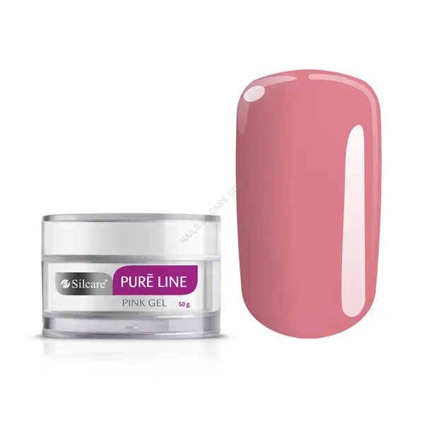 Gel constructie pure line 15 gr- transparent-pink - plp15