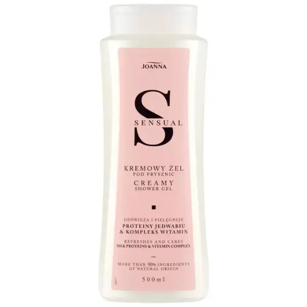 Gel crema de dus cu Proteine de matase si vitamine Sensual, Joanna | 500 ml