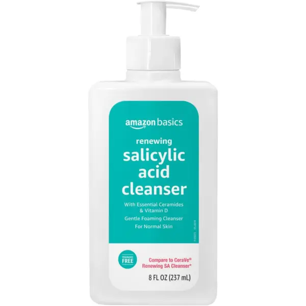 Gel de Curatare, Amazon Basics, Renewing Salicylic Acid Cleanser, pentru Ten, Fara Parfum, cu Acid Salicilic, 237ml