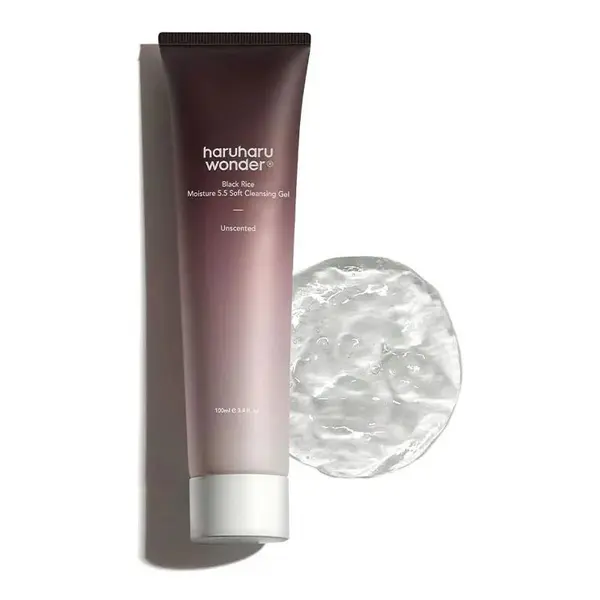 Gel de curățare hidratant cu orez negru, Triple AHA, Haruharu Wonder, 100ml