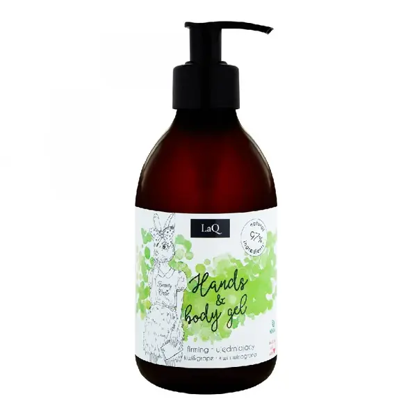 Gel de curatare pentru maini si corp, kiwi si struguri, 300 ml LaQ