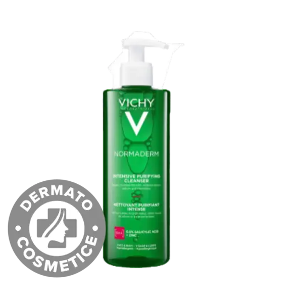Gel de curatare purifiant pentru ten gras cu tendinta acneica Normaderm, 400ml, Vichy