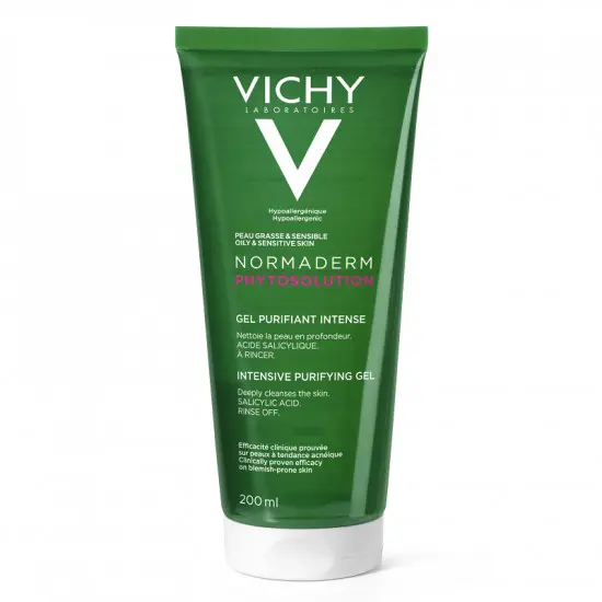 Gel de curatare ten gras Normaderm Phytosolution, 200 ml, Vichy