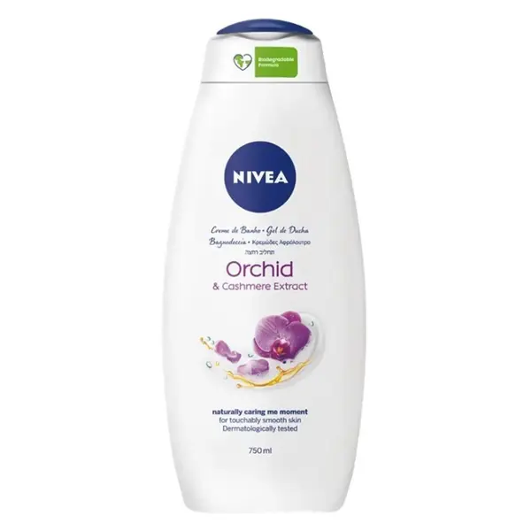 Gel de Dus 2 in 1 Nivea Orchid & Cashmere, 750 ml