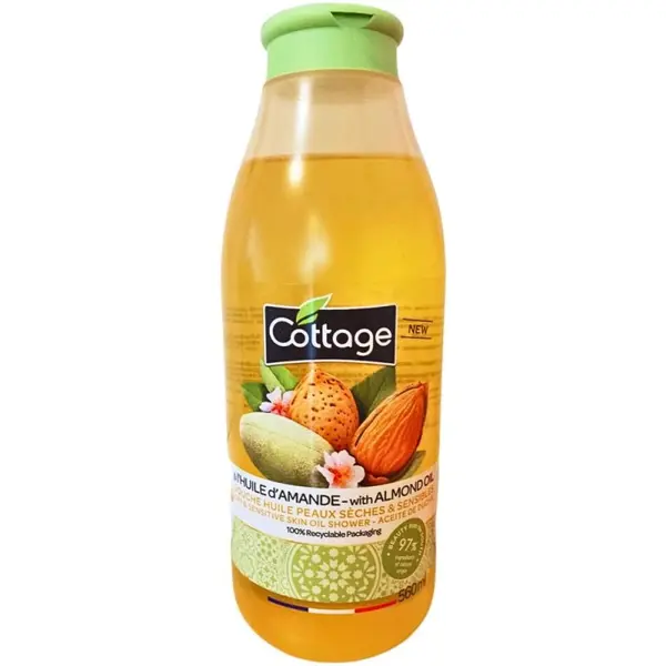 Gel de Dus Cottage cu Ulei de Migdale, 560 ml