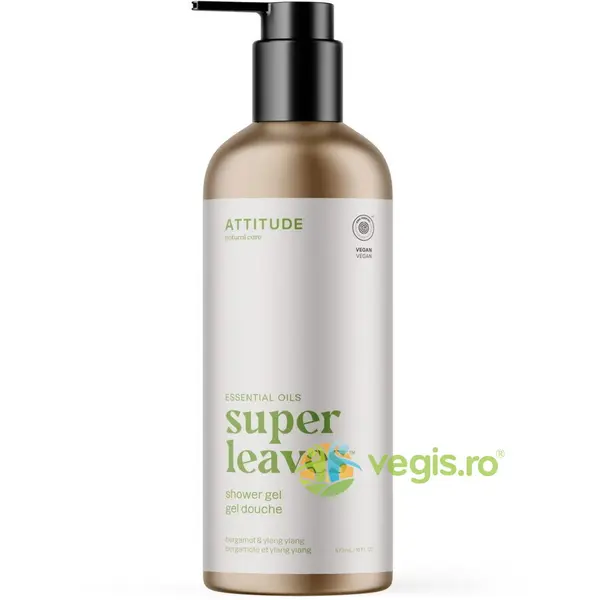 Gel de Dus cu Bergamota si Ylang Ylang Super Leaves 473ml