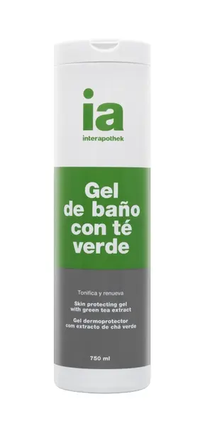 Gel de dus cu extract de ceai verde, Interapothek | 750 ml