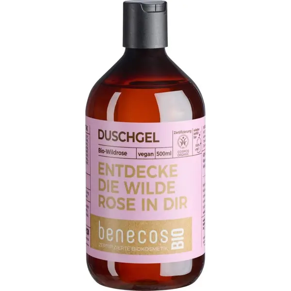 Gel de dus cu trandafir salbatic bio - 500 ml