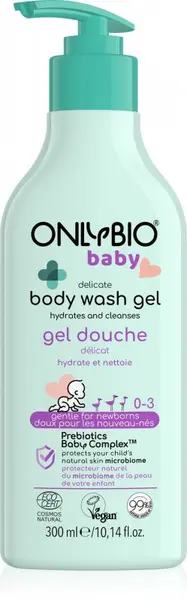 Gel de dus delicat pentru bebelusi, 300ml, OnlyBio