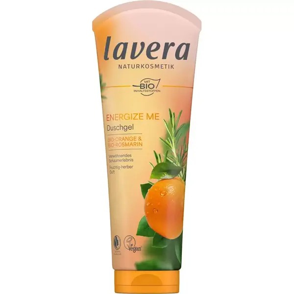 Gel de dus ENERGIZE ME cu portocala si rozmarin bio - 250 ml