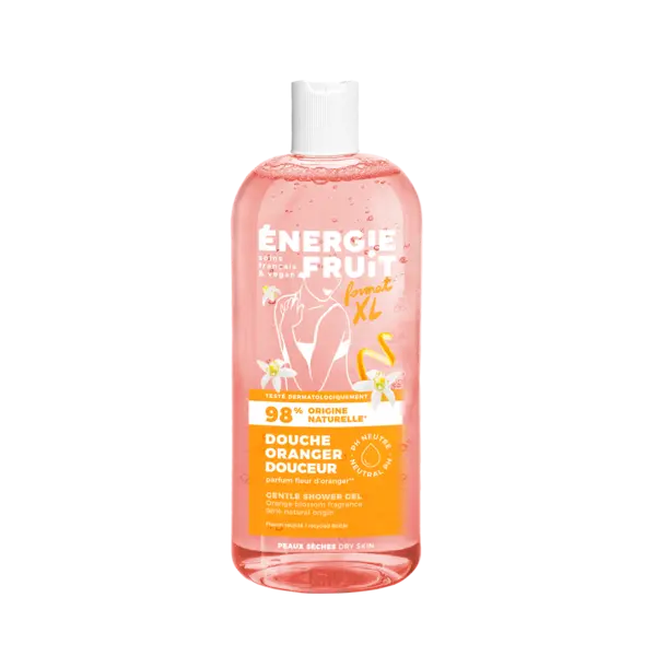 Gel de dus hidratant pentru piele uscata cu Floare de Portocal, 500ml, Energie Fruit
