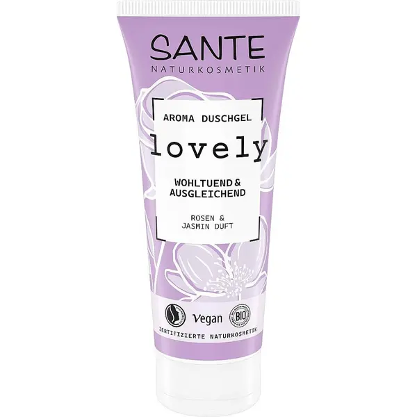 Gel de dus Lovely cu trandafir si iasomie - 200 ml