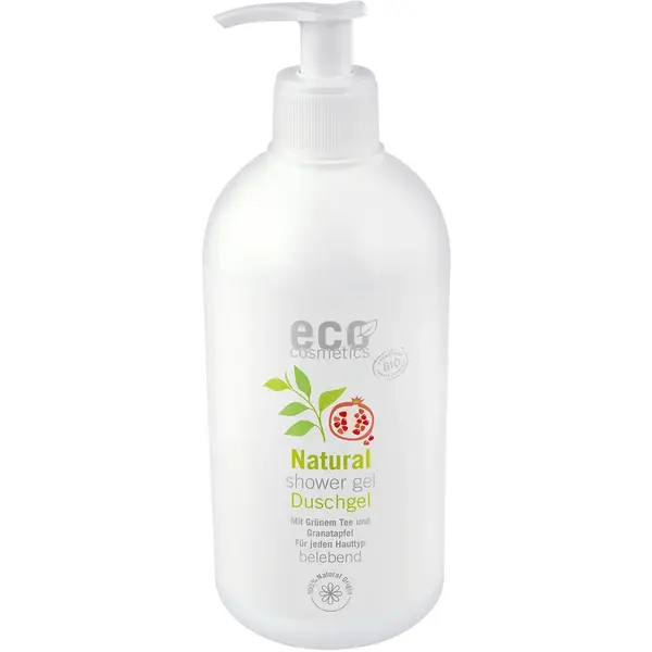 Gel de Dus Natural cu Rodie si Ceai Verde Family Size 500ml