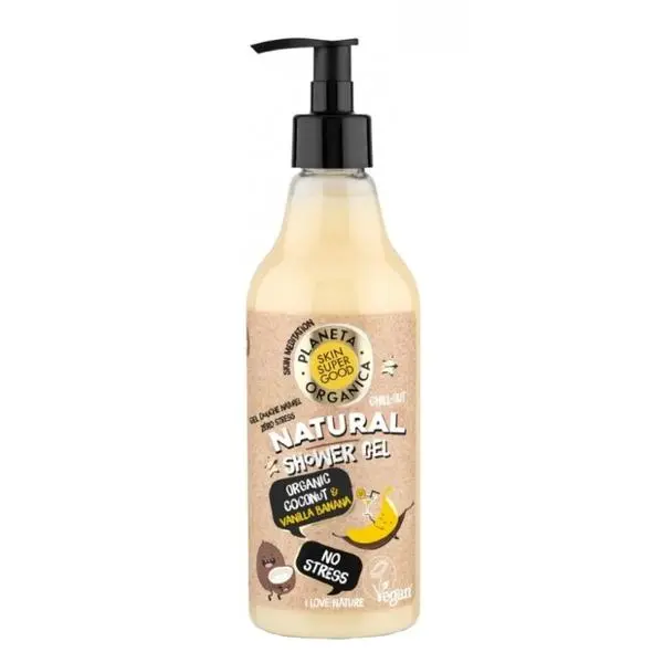Gel de dus Natural No Stress, 500ml, Planeta Organica