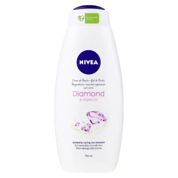 Gel de Dus Nivea Diamond & Argan Oil, 750 ml