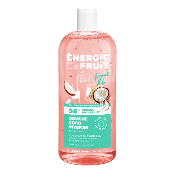 Gel de dus nutritiv cu Ulei de Cocos, 500 ml, Energie Fruit