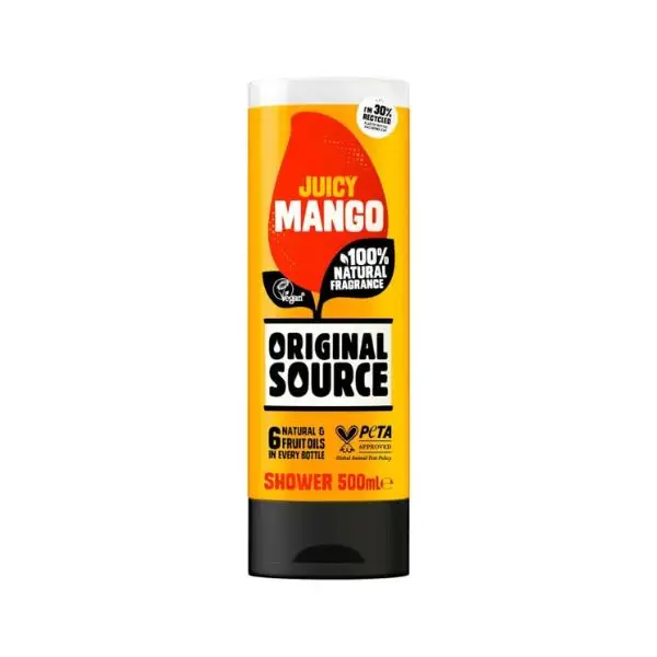 Gel de dus ORIGINAL SOURCE Juicy Mango, Luksja | 500 ml